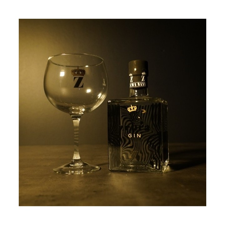 Zébra gin +verre