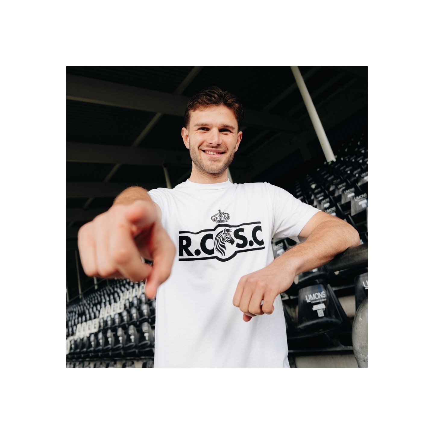 Rcsc-Tshirt blanc zèbre couronne (TM)