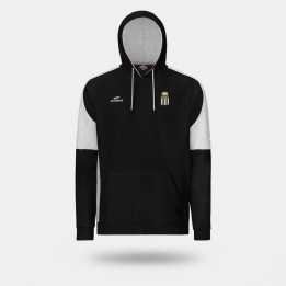 Sweat à Capuche Molleton Noir/Gris RCSC 26/27