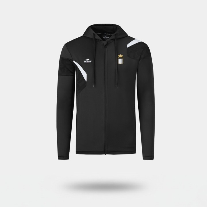 Veste Capuche Noir/Blanc Enfant RCSC 26/27