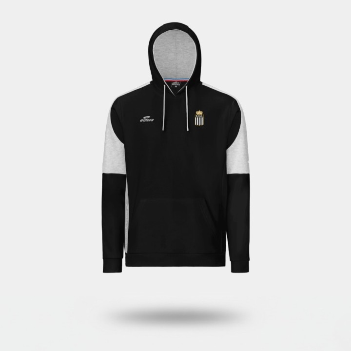 Sweat Capuche Noir/Gris Enfant RCSC 26/27