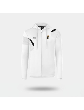 Veste Capuche Blanc/Noir...