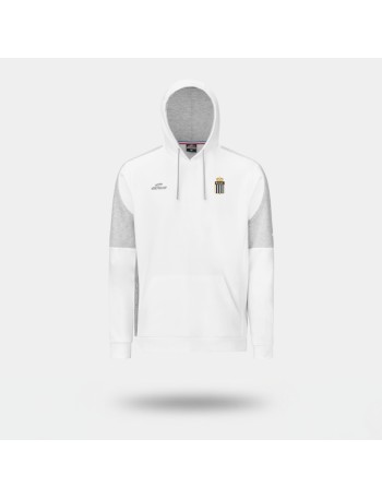Sweat Capuche Blanc/Gris...