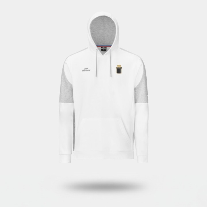 Sweat Capuche Blanc/Gris Enfant RCSC 26/27