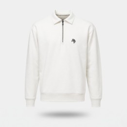 Sweatshirt Zèbre écoresponsable Premium - Blanc