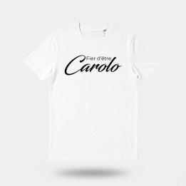 T-shirt "Fier d'être Carolo" - Blanc