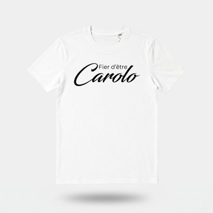 T-shirt "Fier d'être Carolo" - Blanc