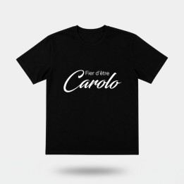 T-shirt "Fier d'être Carolo" - Noir