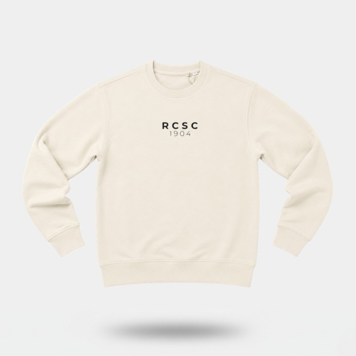 Sweatshirt écoresponsable RCSC 1904 - Ivoire