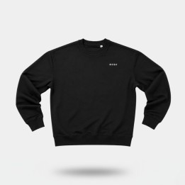 Sweatshirt CAROLO oversize écoresponsable - Noir