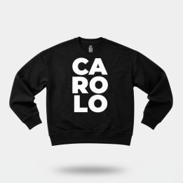 Sweatshirt CAROLO oversize écoresponsable - Noir