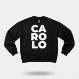 Sweatshirt CAROLO oversize écoresponsable - Noir