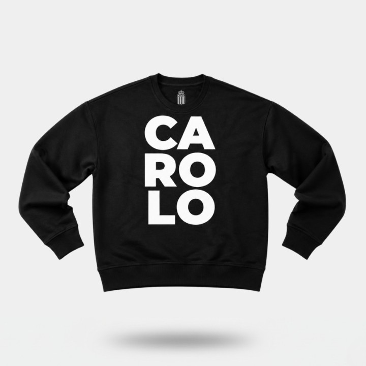 Sweatshirt CAROLO oversize écoresponsable - Noir