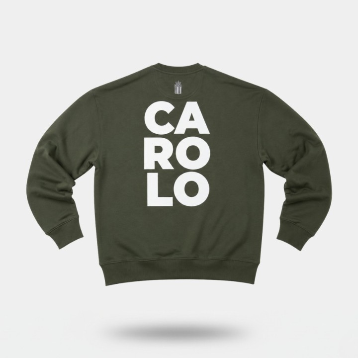Sweatshirt CAROLO oversize écoresponsable - Khaki
