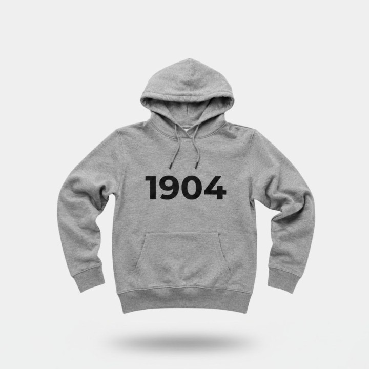 Sweat à capuche écoresponsable "1904" - Moon Grey