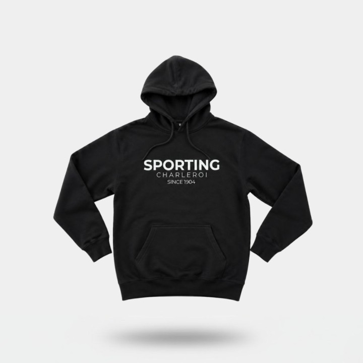 Sweat à capuche "Sporting Charleroi" - Noir