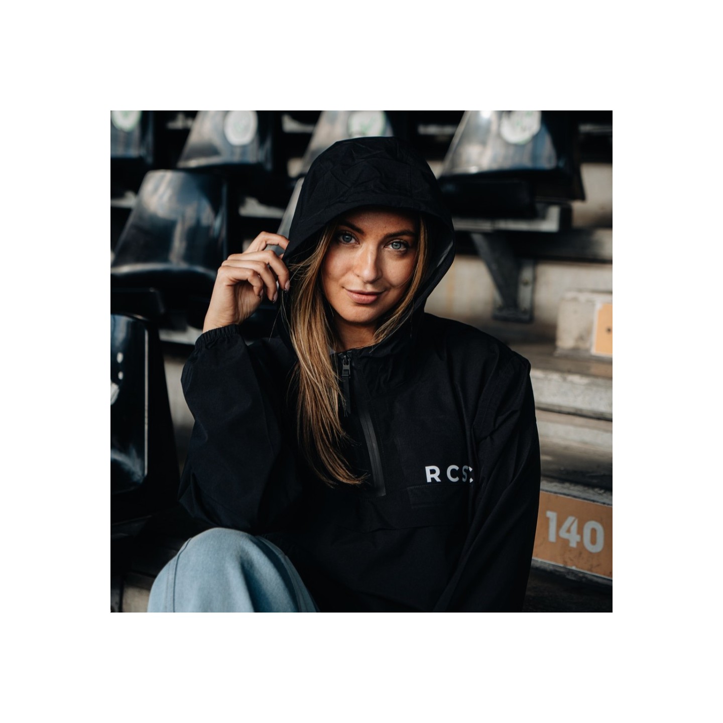 Veste coupe vent écoresponsable RCSC  - Noir